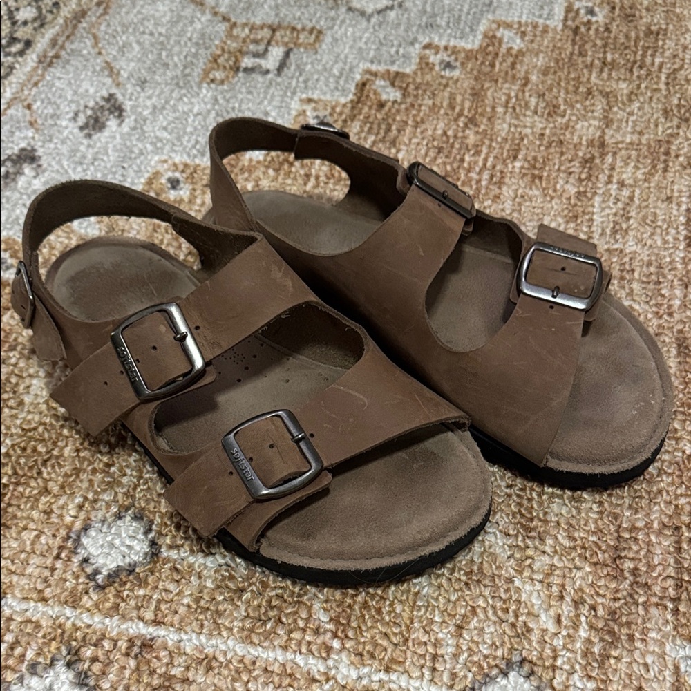 Softstar Tan Double Strap Sandals